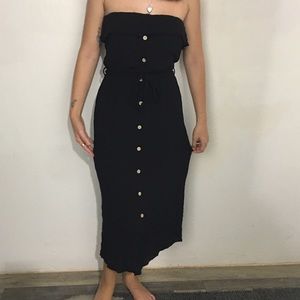 Long black maxi dress